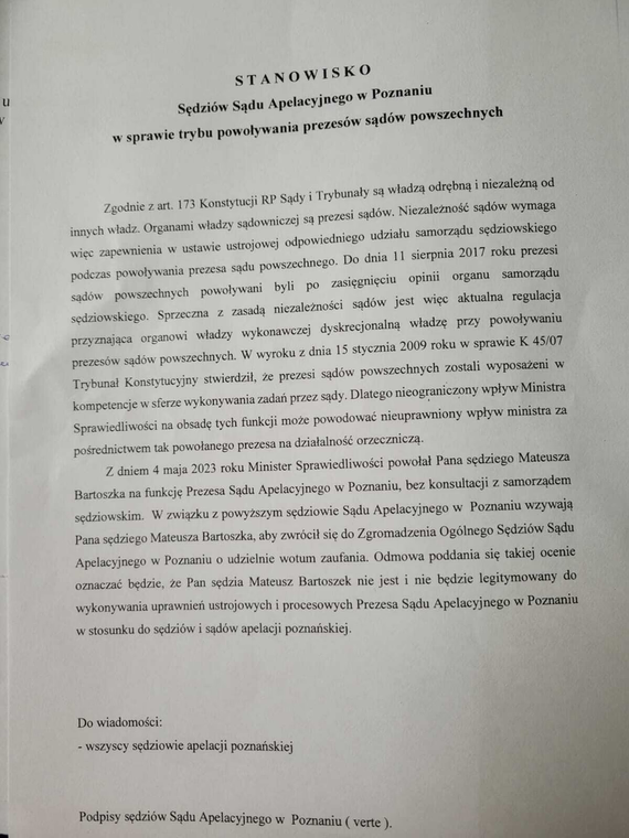 Sędziowie z Poznania mówią NIE "prezesom" z neo-KRS 2 image 26